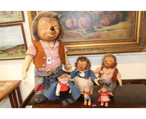 Collection of Steiff Mecki Hedgehogs