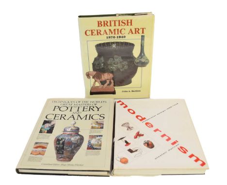 ATTERBURY, Paul, Moorcroft. A Guide to Moorcroft Pottery 1897-1993, 4to. With other ceramic reference books (2 boxes)
