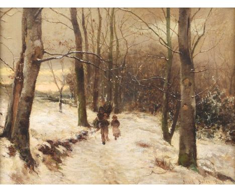 David Bates (British 1840-1921) "Near Malvern" Signed and dated 1893, oil on canvas.21 x 28.5cm (framed 33 x 41.5cm)The paint