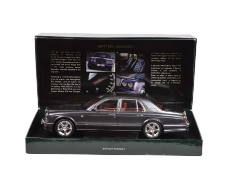 Minichamps 1:18 Scale Model of a Bentley Arnage T Anthricite Ed.5 (BL540), boxed.Damaged wing mirror, mirror is present