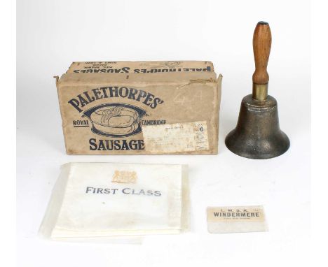 Railway Interest - An LMS Bell and Further Items Railway Interest - An LMS Bell and further items, the bell with stamped mark