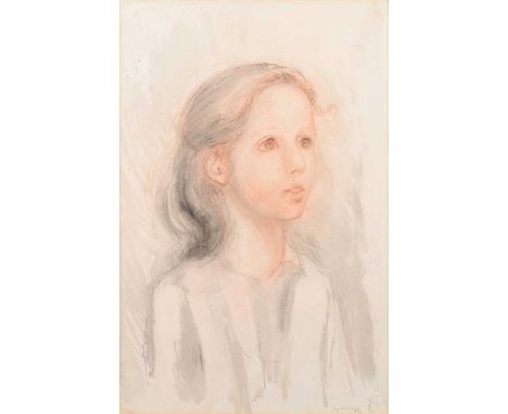 Georg Ehrlich (Austrian 1897-1966) "Portrait of a Young Girl" Signed and dated '41, titled on gallery label - 'The Tib Lane G