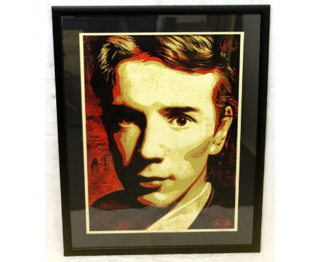 Shepard Fairey (Obey), 'A Product of Your Society, John Lydon' (Jonny Rotten), a screen print released 14/04/16. Run 500, num