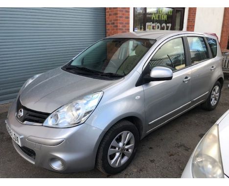 DU59LDV Nissan Note 1.4 petrol, recent MOT and service, registered Sept 2009, Blade Silver, car, motor vehicle, mileage 45,21