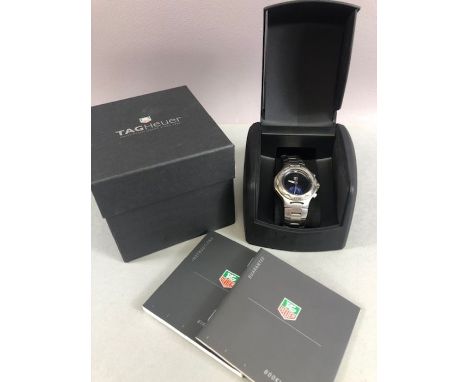 Tag Heuer Kirium Formula 1 digital/analogue stainless steel gentleman's bracelet watch, ref. CL111A, black dial, rotating bez