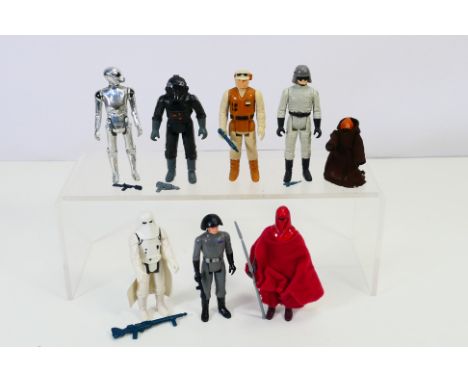 Star Wars - Palitoy - Kenner - A loose group of eight vintage Star Wars 3¾" action figures with accessories (were appropriate
