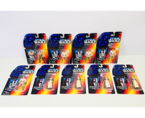 Star Wars - Kenner - New Old Stock - A group of carded The Power Of The Force figures all with the long Lightsaber variation 