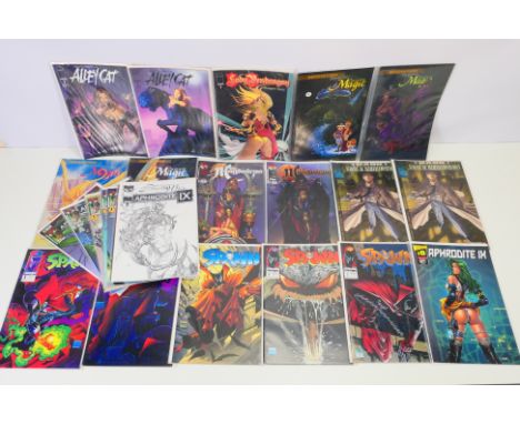 DC - TOP COW - IMAGE COMICS - INNOVATION - a collection of comics comprising Aphrodite IX issues #0-#3 including a sketch cov