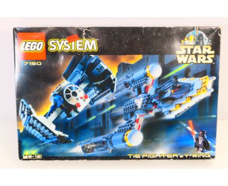 Star Wars - Lego - A boxed Lego System Star Wars Tie Fighter # 7150. The box has been re sealed with tape so the contents are