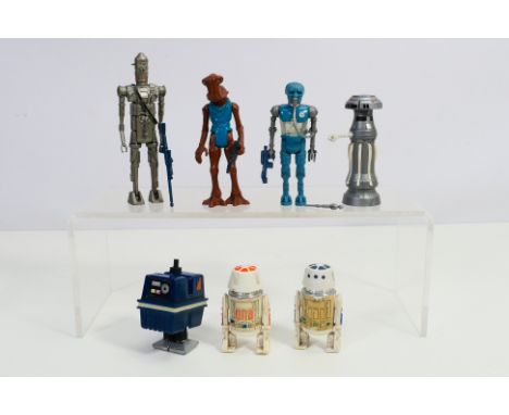 Star Wars - Palitoy - Kenner - A loose group of seven vintage Star Wars 3¾" action figures some with accessories. Lot include