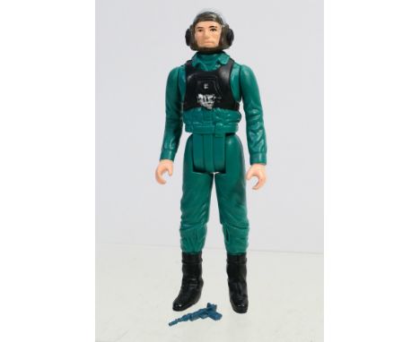 Star Wars - Palitoy - Kenner - A loose vintage 3¾" Star Wars 'Last 17' action figure 'A-Wing Pilot' with blue Endor Blaster. 