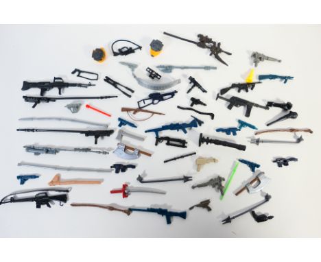 Star Wars - Kenner - Action Force - A quantity of vintage Star Wars weapons and some Action Force including Imperial Blaster,