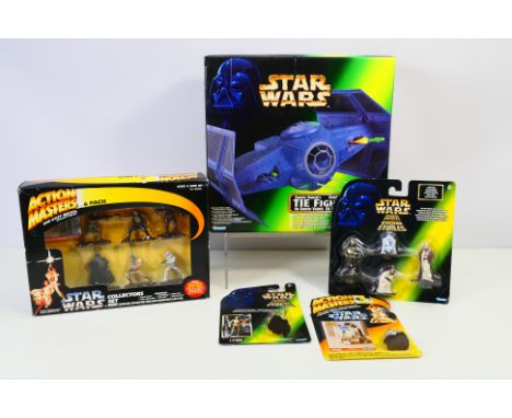 Star Wars - Kenner - A boxed Tie Fighter # 69662, a boxed Action Masters set of 6 x figures and 3 x carded sets of diecast fi