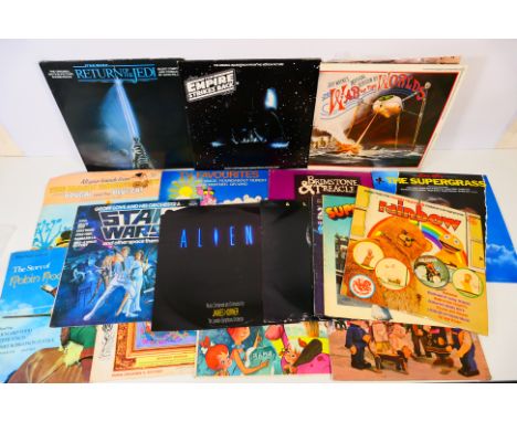 Star Wars - Others - A collection of 18 TV and Film related LP records including Sat Wars 'Return of the Jedi'; Star Wars 'Th