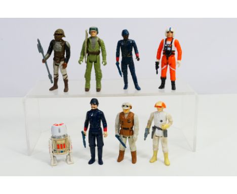 Star Wars - Palitoy - Kenner - A loose group of eight vintage Star Wars 3¾" action figures majority with accessories. Lot inc