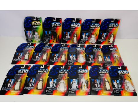 Star Wars - Kenner - 17 x carded The Power Of The Force figures dated 1995, all purchased in New Zealand and stored since. In