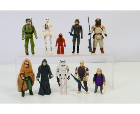 Star Wars - Palitoy - Kenner - A troop of 10 loose vintage Star Wars 3¾" action figures some with accessories. Lot includes P