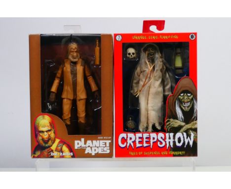 Planet Of The Apes - Creepshow - Neca - Reel Toys - 2 x boxed figures, Dr Zaius appears Mint in an opened box with light stor