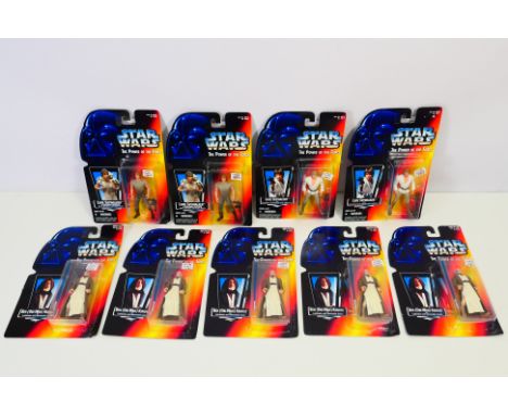 Star Wars - Kenner - New Old Stock - A group of carded The Power Of The Force figures all with the long Lightsaber variation 