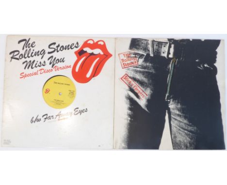 The Rolling Stones - three original UK pressings: 'Beggars Banquet' (unboxed mono issue), 'Exile On Main Street' (double albu