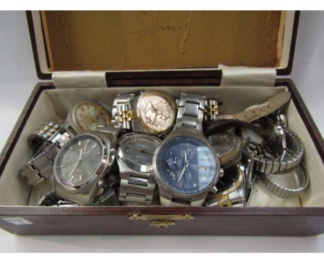 A quantity of wristwatches including retro Casio Oceanus chronograph 