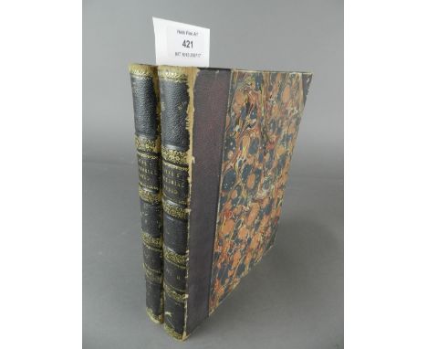 EDWARDS, Charles Payne's Universal or Pictorial World, 2 vols, 4to, with 128 steel engraved plates, half morocco, gilt, (2) t