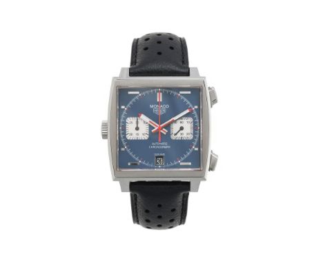 TAG HEUER, MONACO 40TH ANNIVERSARY STEVE MCQUEEN, REF. CAW211A A LIMITED EDITION STAINLESS STEEL CHRONOGRAPH WRIST WATCH WITH