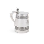 A GEORGE III SILVER TAPERING TANKARD
