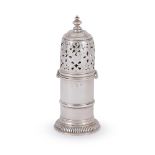 A WILLIAM III SILVER BRITANNIA STANDARD LIGHTHOUSE CASTER