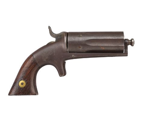 Bacon Arms Co. Pepperbox revolver dating: third quarter of the 19th Century provenance: USA Long, six-chamber, 22 cal. rim-fi