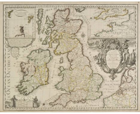 British Isles. Desgranges (Christian name is unknown), La Carte des Royaumes d'Angleterre d'Ecosse et d'Irlande, dediée a sa 