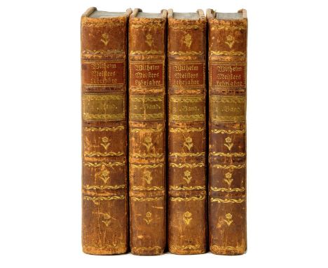 Goethe (Johann Wolfgang von). Wilhelm Meisters Lehrjahre, 4 volumes, 1st edition, Frankfurt & Leipzig, 1795-96,  5 folding mu