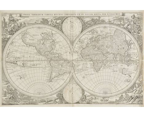 World. Visscher (Nicholas J.), Orbis Terrarum Tabula Recens Emendata et in Lucem Edita per N.Visscher, published Amsterdam, [