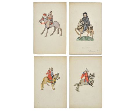 *Sandys (Winifred). A group of 19 original watercolour postcards of Canterbury Tales characters, after illustrations from the