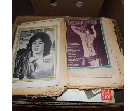 Rock & Pop Memorabilia. A large quantity of magazines, books and ephemera, circa 1960s/1980s,  featuring Bob Dylan, John Lenn