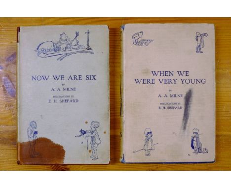 Milne (Alan Alexander). When We Were Very Young, with decorations by Ernest H. Shepard, 1st edition, 1924, scattered marks an