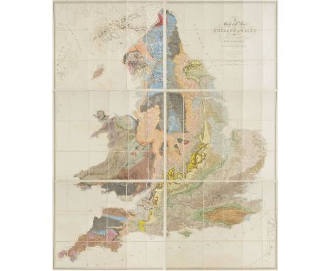 England & Wales. Greenough (George Bellas), A Physical and Geological Map of England & Wales by G.B.Greenough Esq. F.R.S., Pr