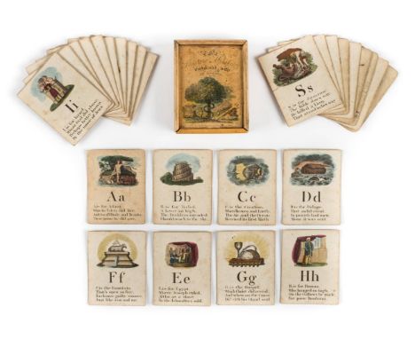 *Alphabet. The Scripture Alphabet Embellish'd with 26 Vignettes, R. Miller, circa 1820,  twenty-seven alphabet cards (z in du