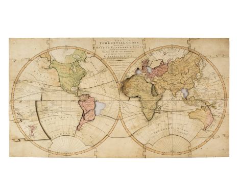 *Jigsaw map. The Terrestial Globe, Divided into Empires, Kingdoms & States, from the best Authorities Together with the new D