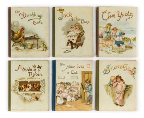 Nister (Ernest, pub.). A Tale of a Robin; The Nine Lives of a Cat; The Duckling's Tale; Secrets; Jack in the Box; Our Yacht, 