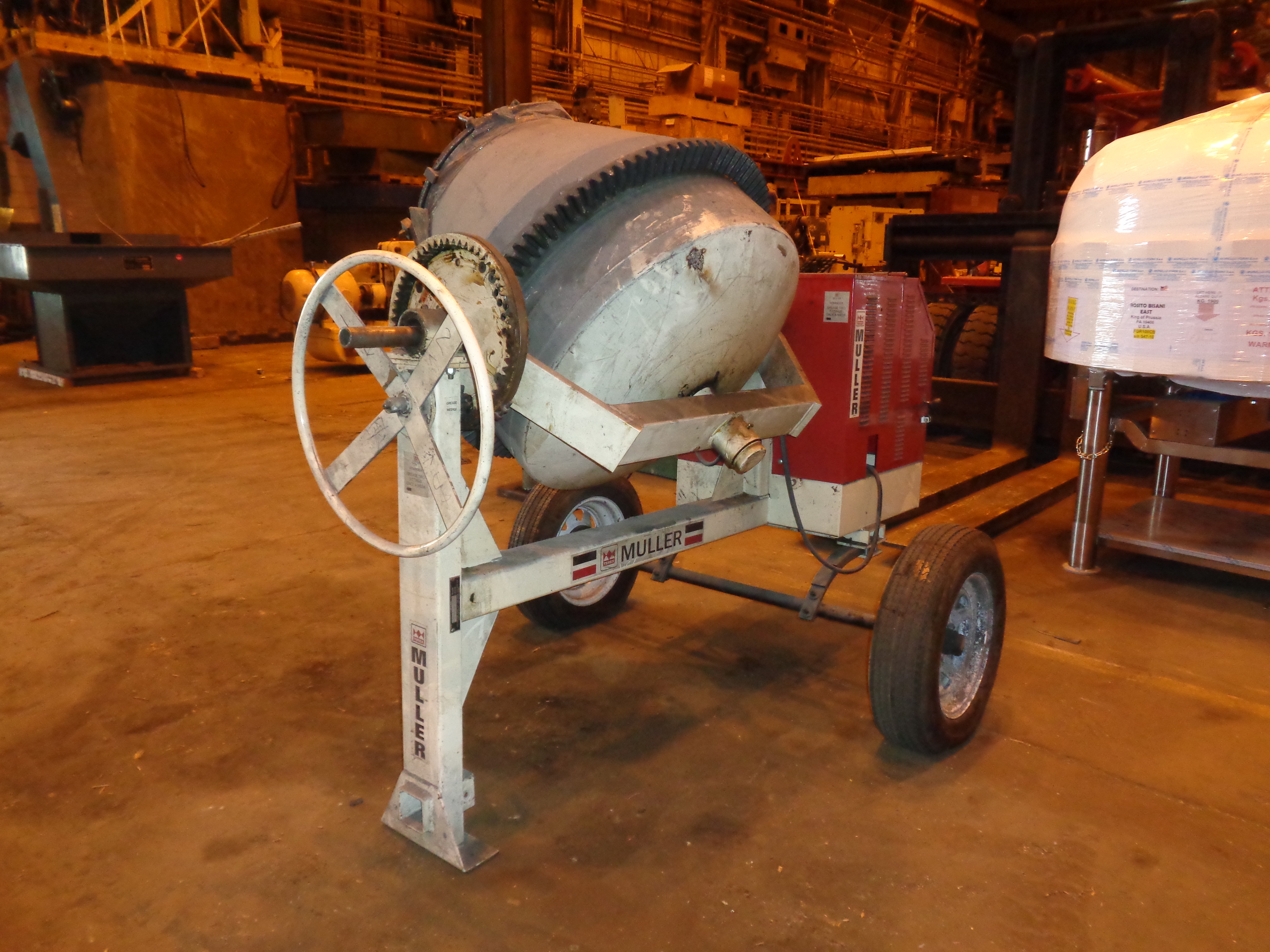 Muller Tumbler Cement Mixer model 0mmc90 sn 010871834 *** All Items