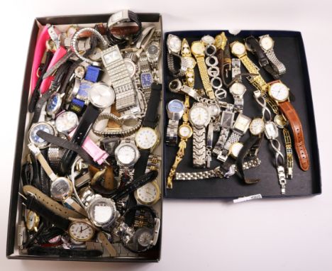 Collection of jewellery and wristwatches including Fossil and Sekonda approx 60   Condition Report   Click here for further i