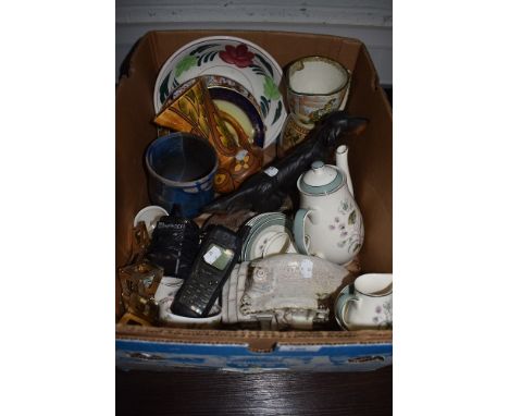 A selection of ceramics including Flaxman ware and Midwinter