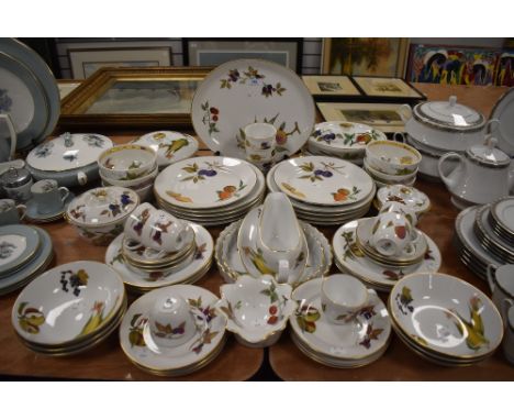 A part tea and dinner service by Royal Worcester in the Evesham