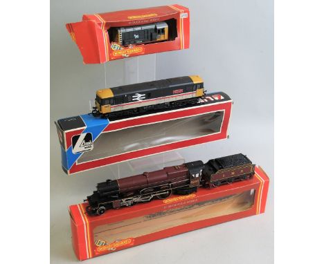 Hornby '00' gauge - Princess Class 4-6-2 locomotive "The Princess Royal" No. 6200 and a Class 08 Diesel Shunter 0-6-ODS No. 0