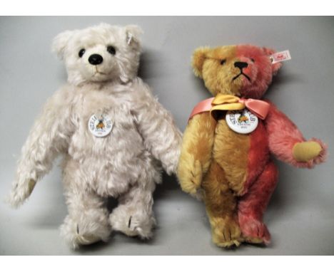 Two Steiff Limited Edition Club Edition teddy bears, comprising 1999, gold and rose teddy 32, No. 6315, 32cm high; and 2002, 