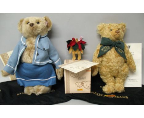 Two Steiff Limited Edition Club Edition teddy bears, comprising 2006, Bagi, No. 2275, with growler mechanism, 33cm high, in o