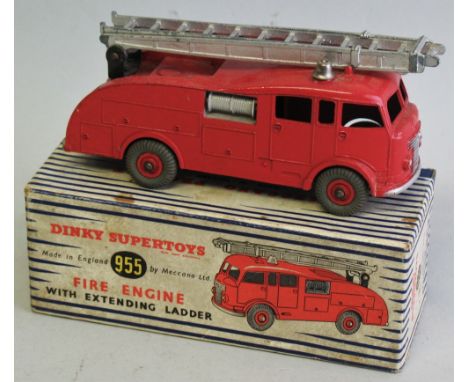 Dinky - Supertoys Fire Engine with extending ladder, No. 955 in red, boxed