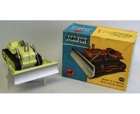 Corgi - Major Euclid TC-12 Tractor with dozer blade, No. 1102 in lime green, boxed