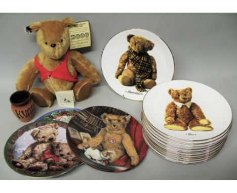 A Gabrielle Designs Limited Edition Pooh Bear, with terracotta "hunny" pot, No. 351/2000, 28cm high, boxed with certificate a